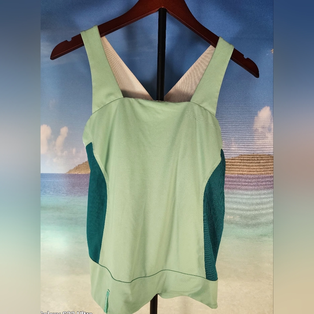 🏝 Salomon Whispers Teal Tank with mesh side